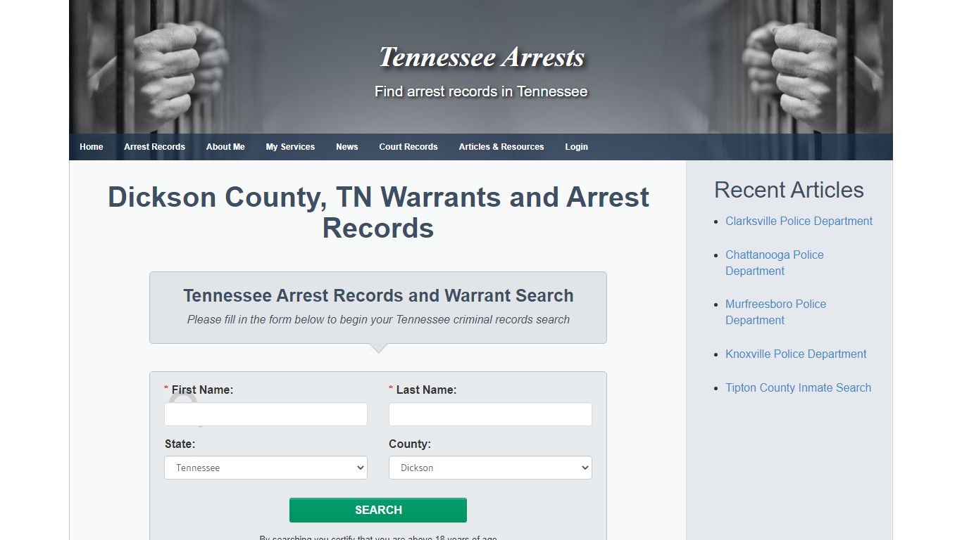 Dickson County, TN Warrants and Arrest Records