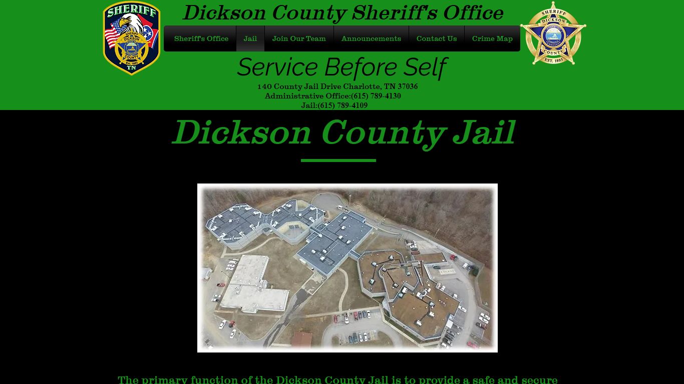 Jail | Dickson County Sheriff's Office